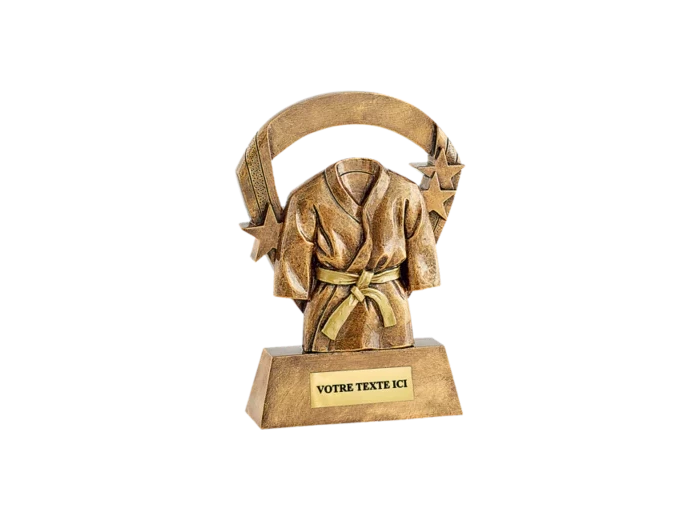 Trophee resine kimono or h.16 cm