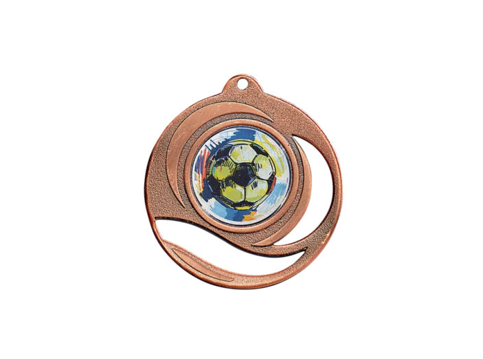 Medaille fer a trou diam50mm bronze