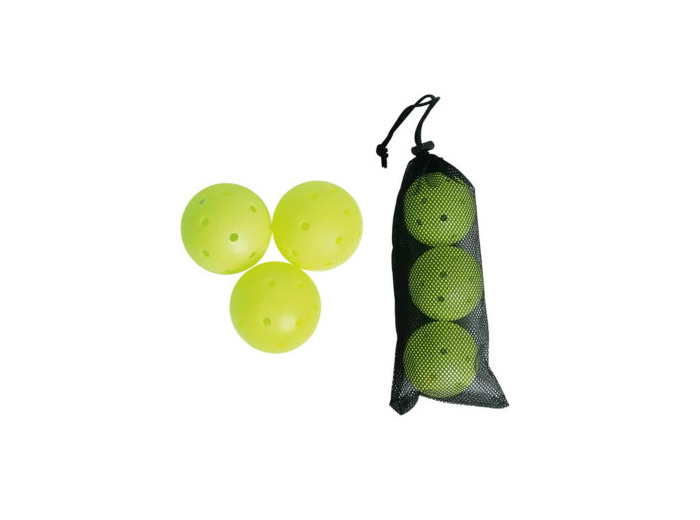 Lot 3 balles pickleball indoor