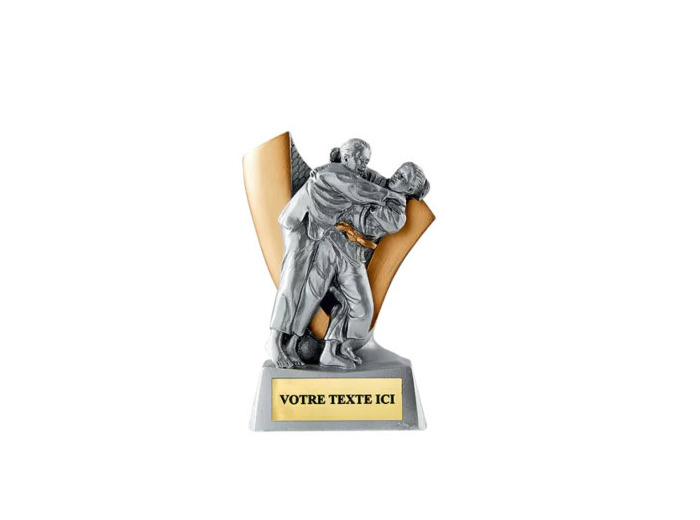 Trophee resine eco judo f h. 10 cm