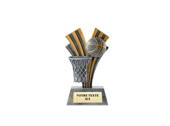 Trophee resine basket h. 18 cm