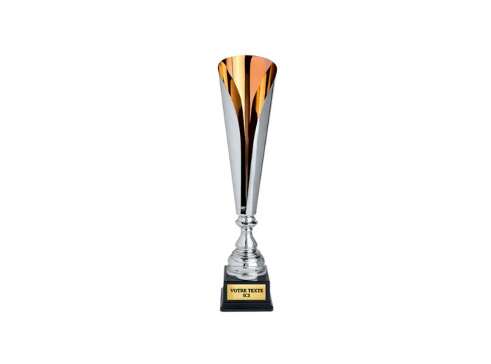 Coupe classique argent/bronze haute