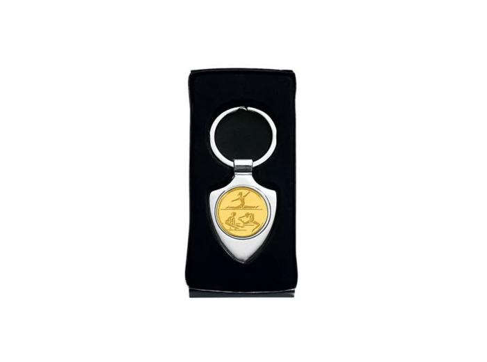 Porte-clef argent avec ecrin