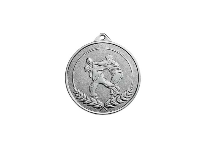 Medaille frappee argent judo 50mm