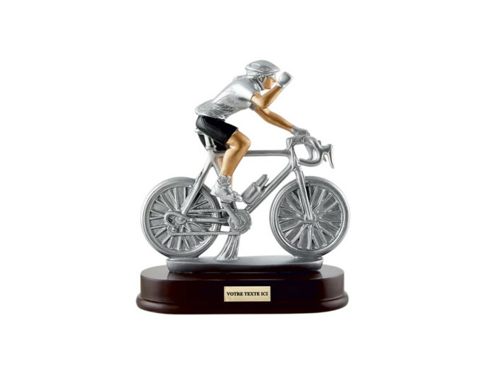 Resine cyclisme femme h.21x24cm
