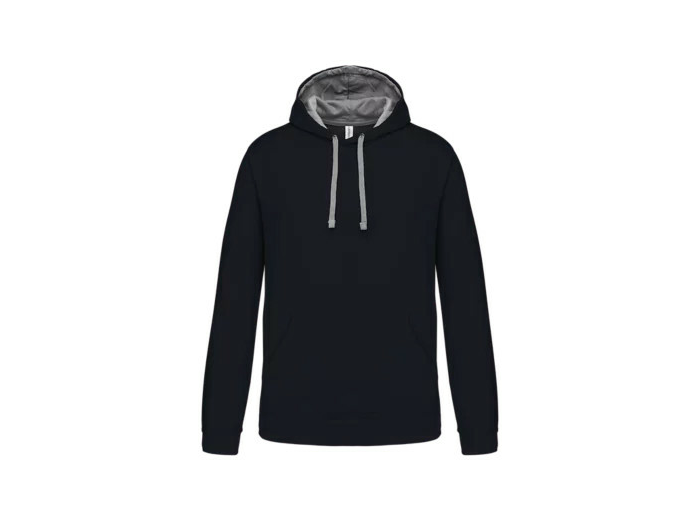 Sweatshirt capuche contrastée homme