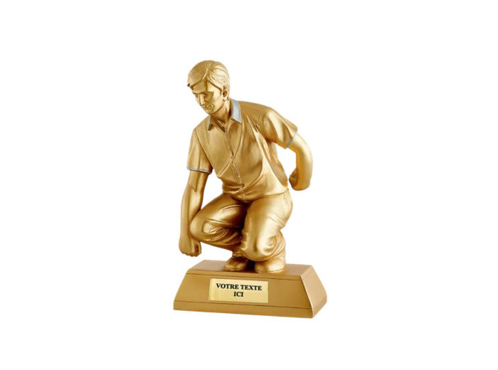 Trophee resine petanque h. 36cm