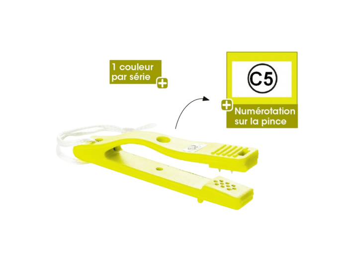 Lot de 10 pinces de contrôle serie c