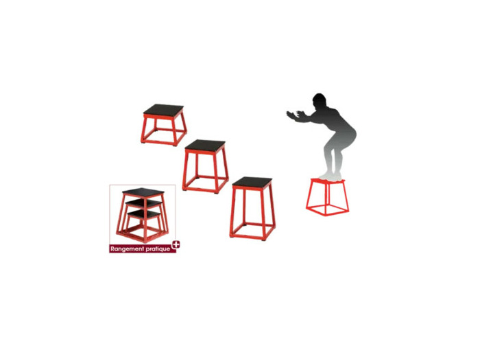 Plateforme de pliometrie - set de 3