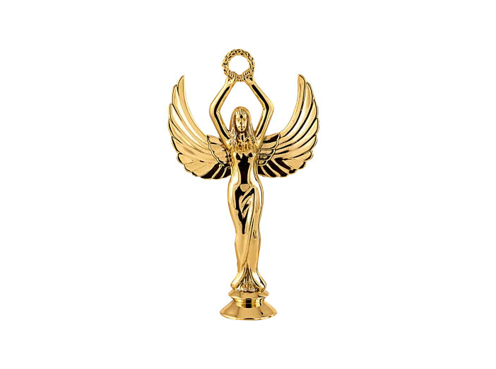 Sujet plastiq or victoire gm h.14cm