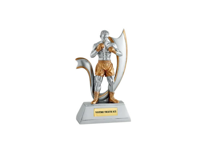 Trophee resine boxeur h.20 cm