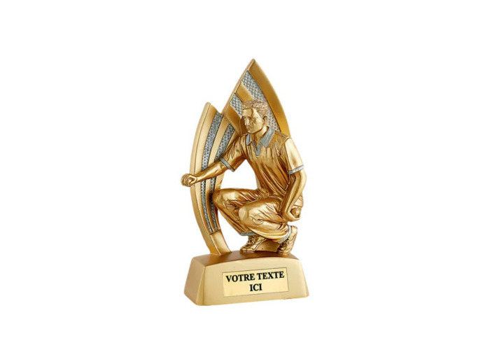 Trophee resine petanque homme h.15 cm