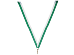 Ruban medaille vert/blanc fin 80x1cm