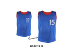 Lot de 5 chasubles revers nume