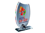 Trophee verre epaisseur 10mm h.21cm