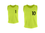 Lot de 10 chasubles numéro 1 à 10