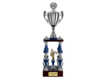 Trop col arg/bleu h 77cm d 140mm