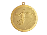 Medaille frappee fer hand 50mm or