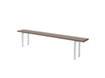 Banc simple sur pieds fixation sol