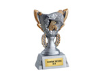 Trophee resine discip peche h 11cm