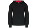 Sweatshirt capuche contrastée junior