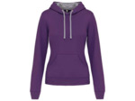 Sweatshirt capuche contrastée femme
