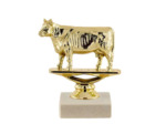 Trop sujet plas or animaux h 11cm