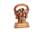 Trophee resine kimono bronze h.16 cm