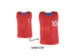 Chasuble réversible numerotés
