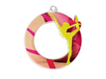 Medaille plexi diam50 gym femme