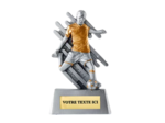 Trophee resine eco foot h.11cm