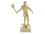 Trop sujet plas or badminton h 17cm