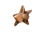 Applique resine etoile golf hauteur