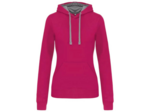 Sweatshirt capuche contrastée femme