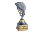 Trophee plastique peche h 18 cm