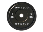 Disque olympique rebondissant caoutchouc noir 20 kg