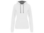 Sweatshirt capuche contrastée femme