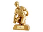 Trophee resine petanque h. 31 cm