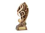 Resine musique h.17 cm