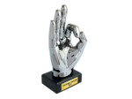 Trophee ceramique argent hauteur 19