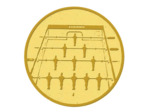 Pb 6 baby foot alu 25mm