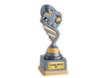 Trophee plastique rugby h 18 cm