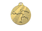 Medaille frappee fer or tennis d 32 mm