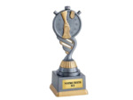 Trophee plastique running h 18 cm