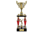 Trop colonne or/rge h 65cm d 140mm
