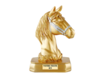 Trophee resine tete de cheval 3d h. 28 cm
