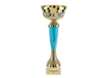 Coupe eco or/bleu h 26cm d 100mm