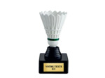 Trophee plas badminton h 13 cm