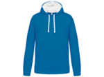 Sweatshirt capuche contrastée homme