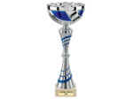 Coupe argt/bleu h.34cm bol